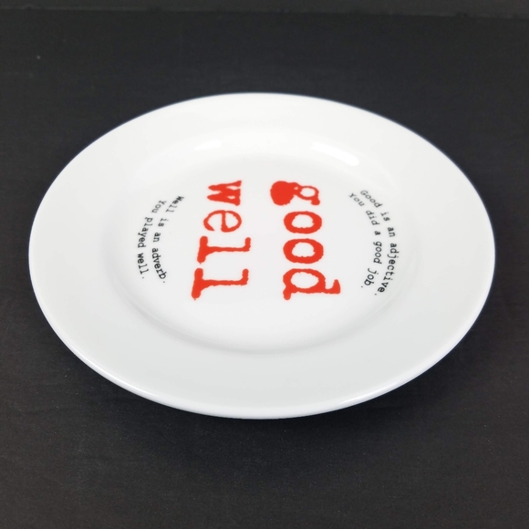 grammarWare Good Well Good English Grammar Small Plate Tuxton - Picture 6 of 8